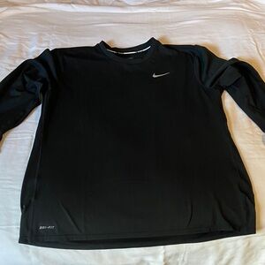 Nike Black Long Sleeve Dri-FIT Shirt